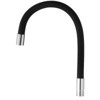 Силіконовий вилив для змішувача SPO-06/SUS/Refl/BLACK (MI6066)